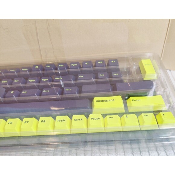 166 Double Shot PBT Keycaps Keys Cherry Profile Night Runner Cherry Switch - Picture 5 of 16